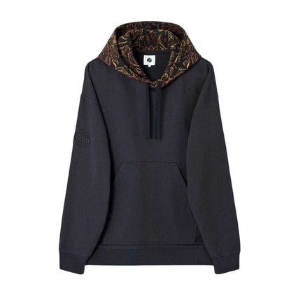 Black - Front - Pretty Green Mens Parthian Cotton Blend Drawstring Hoodie