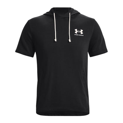 Black - Front - Under Armour Mens Rival Hoodie