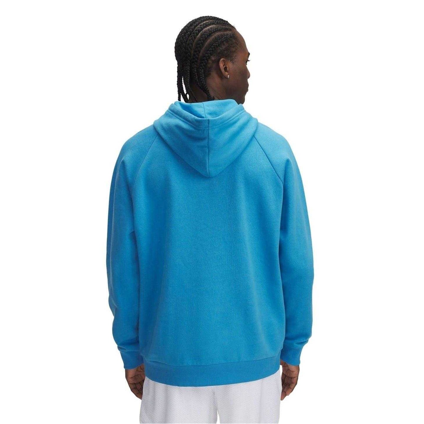 Blue - Back - Under Armour Mens Rival Raglan Hoodie