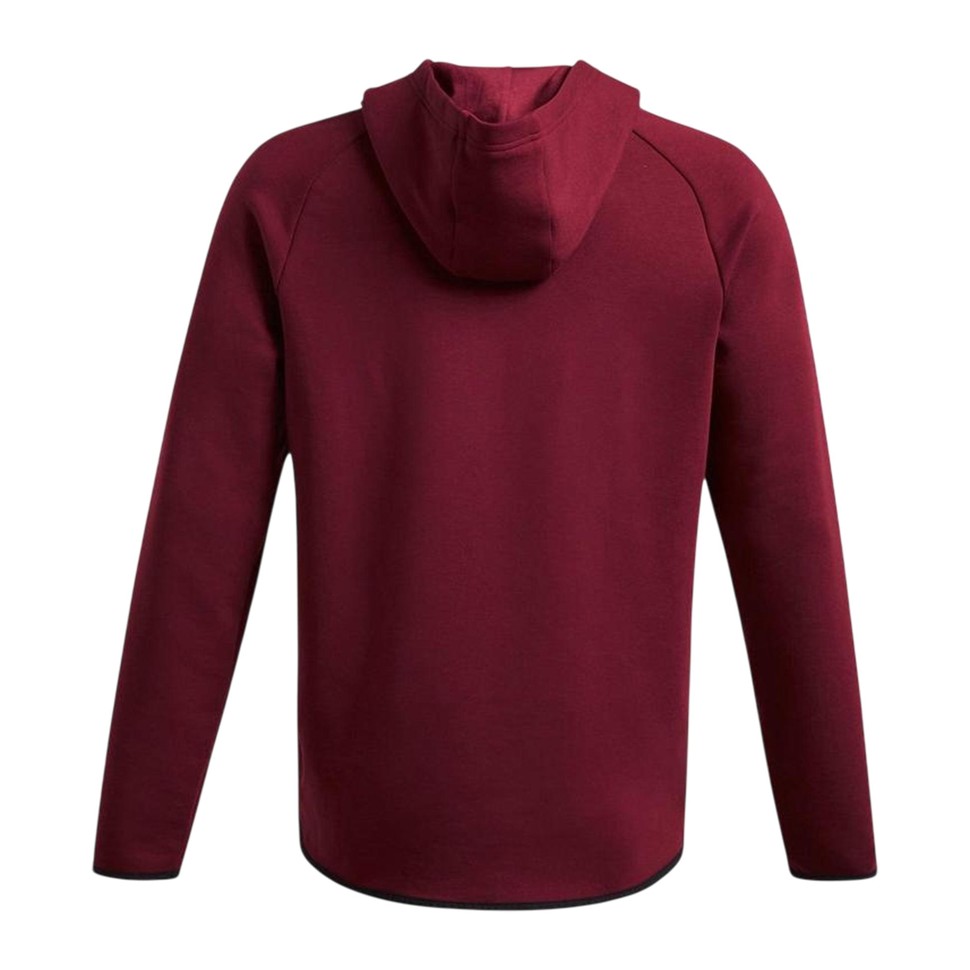 Red - Back - Under Armour Mens Essential Fleece Raglan Hoodie