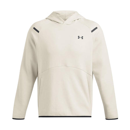 White-Black - Front - Under Armour Mens Essential Fleece Raglan Hoodie