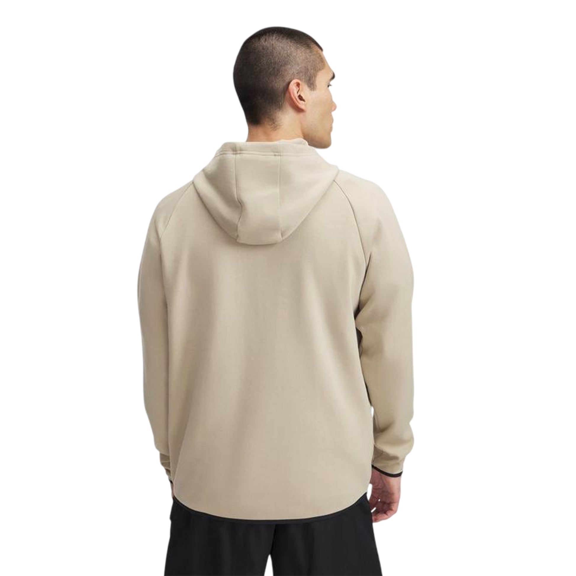 Brown - Back - Under Armour Mens Essential Fleece Raglan Hoodie