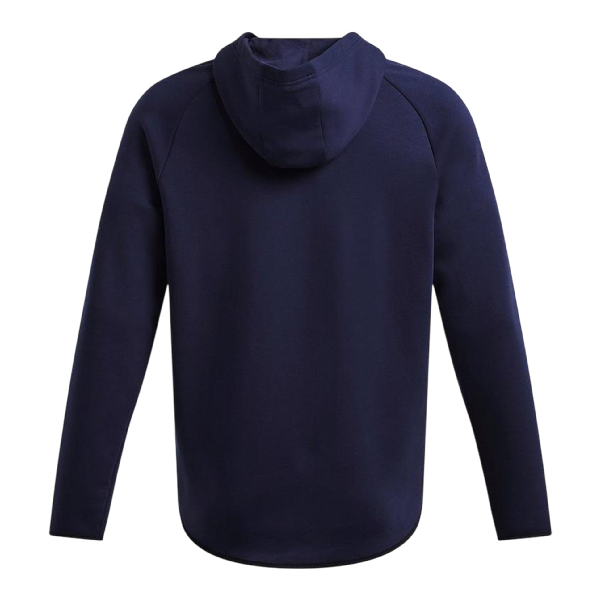Navy Blue - Back - Under Armour Mens Essential Fleece Raglan Hoodie