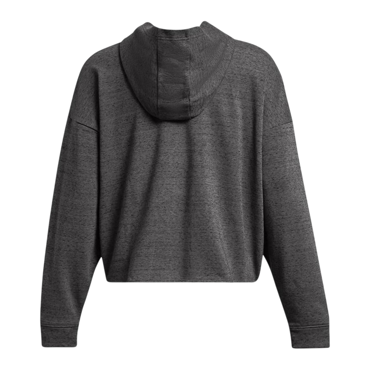 Charcoal - Back - Under Armour Womens-Ladies Rival Terrycloth Oversized Hoodie