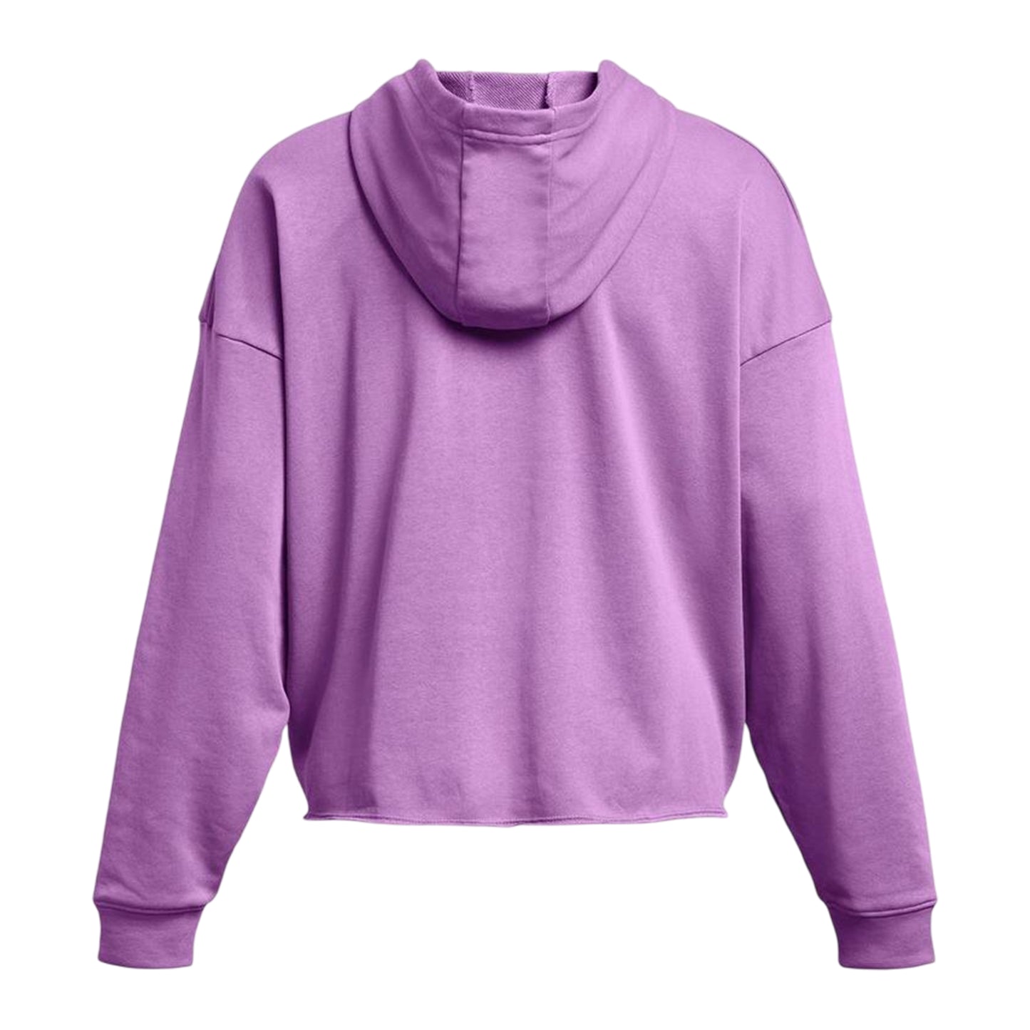 Purple - Back - Under Armour Womens-Ladies Rival Terrycloth Oversized Hoodie