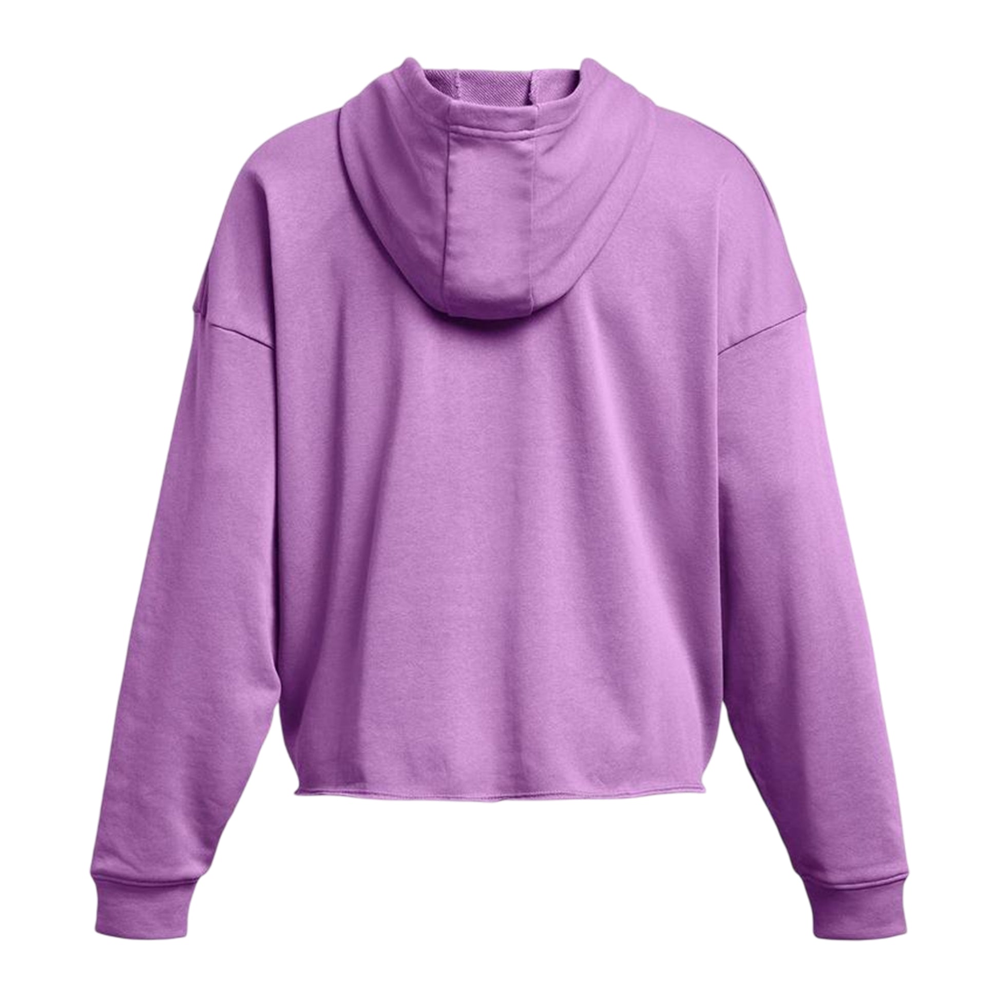 Purple - Back - Under Armour Womens-Ladies Rival Terrycloth Oversized Hoodie
