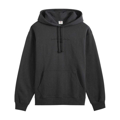 Grey - Front - Levis Mens Relaxed Fit Hoodie