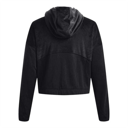 Black - Back - Under Armour Womens-Ladies Journey Pullover Hoodie