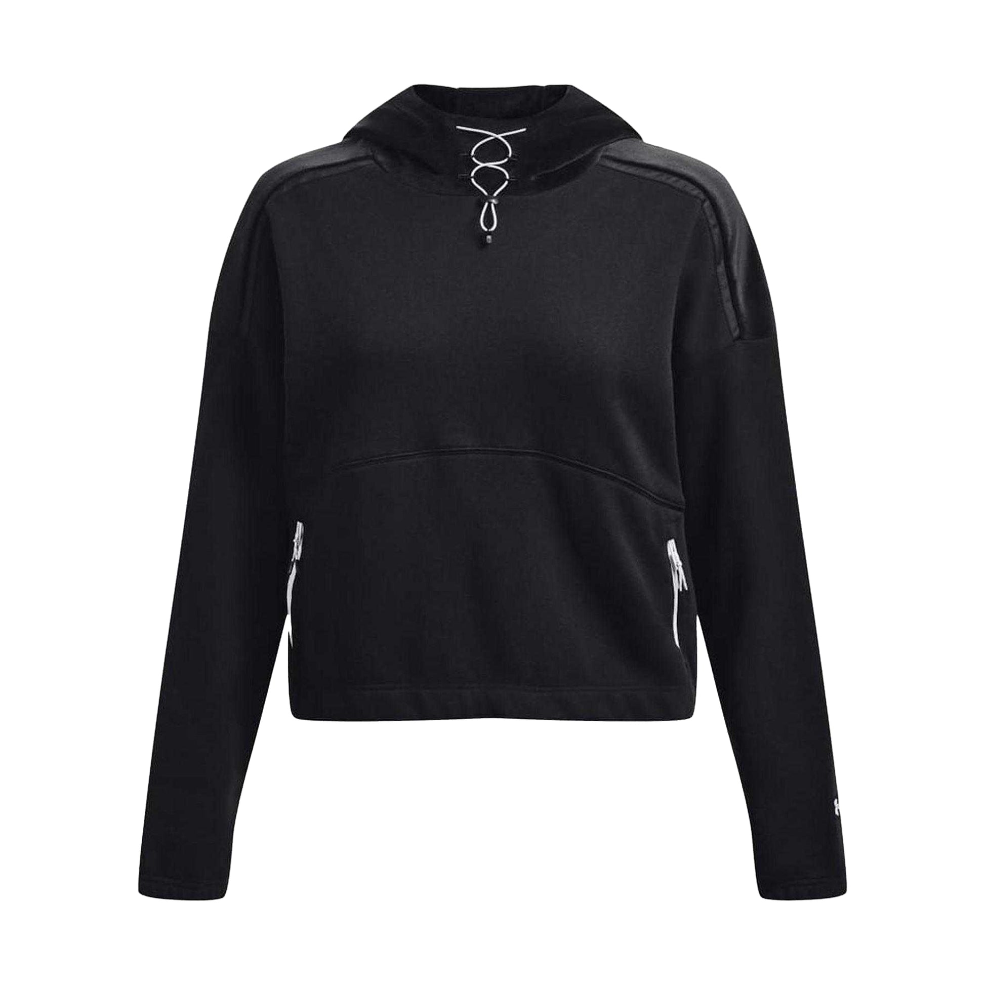 Black - Front - Under Armour Womens-Ladies Journey Pullover Hoodie