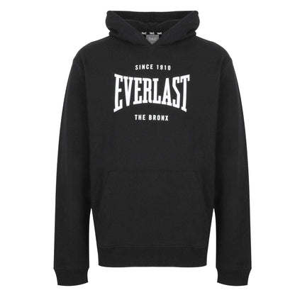 Black - Front - Everlast Mens Bronx Oversized Pullover Hoodie