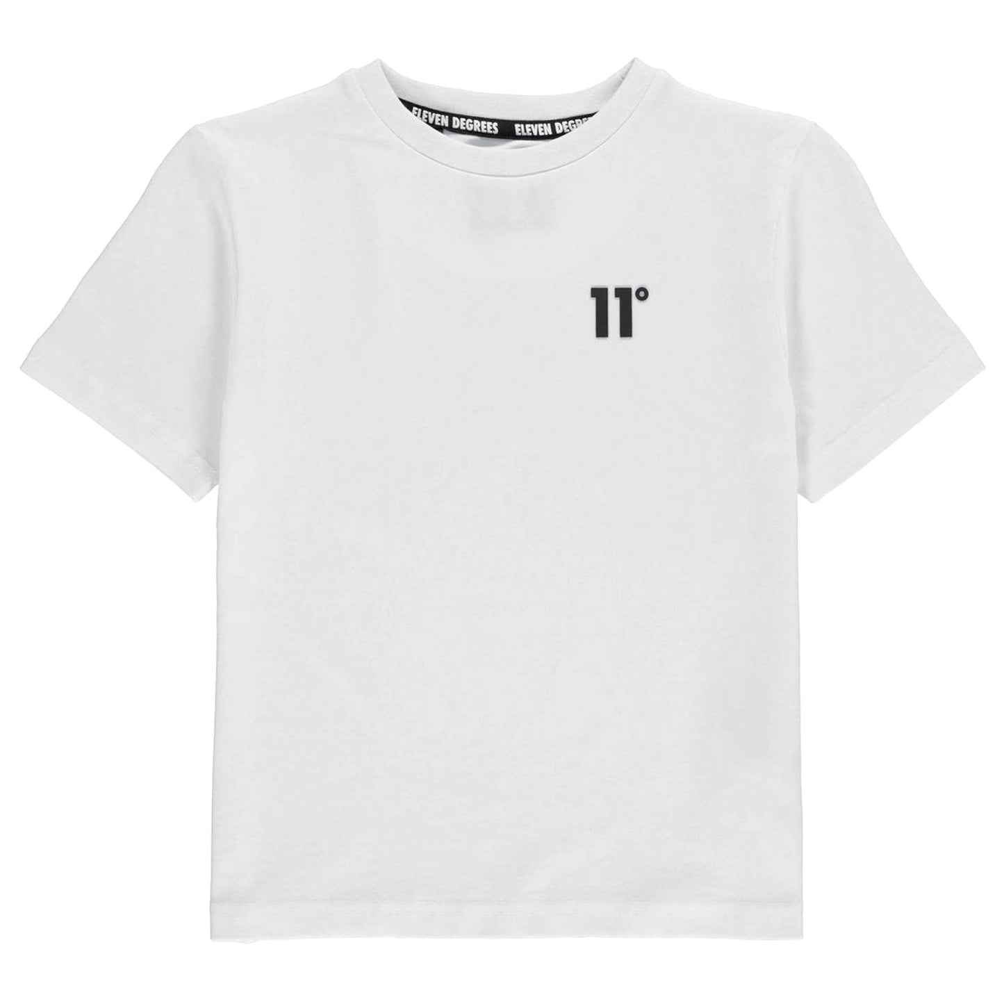 White - Front - 11 Degrees Childrens-Kids Core T-Shirt