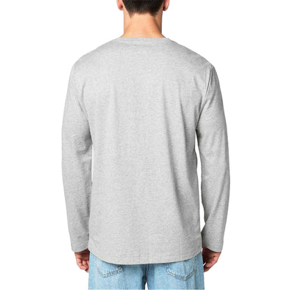 Grey Heather - Back - Ralph Lauren Mens Logo Cotton Long-Sleeved Polo T-Shirt