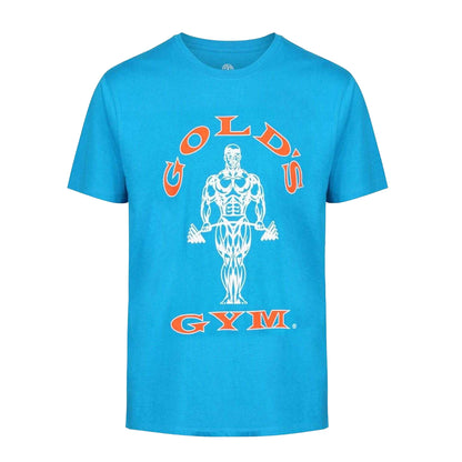 Turquoise - Front - Gold´s Gym Mens Muscle Joe T-Shirt