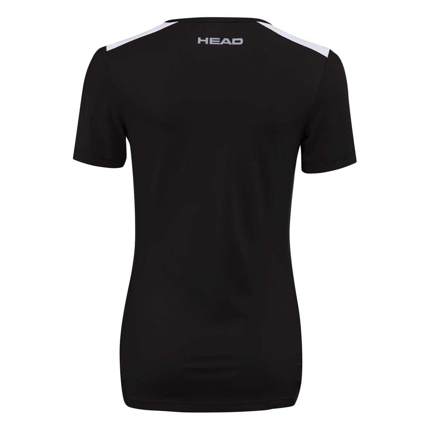 Black - Back - Head Womens-Ladies Club 22 Tech T-Shirt