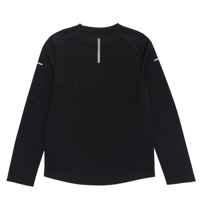 Black - Back - Karrimor Boys Logo Long-Sleeved Running T-Shirt