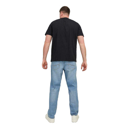 Black - Back - Jack And Jones Mens Star Relaxed Fit T-Shirt