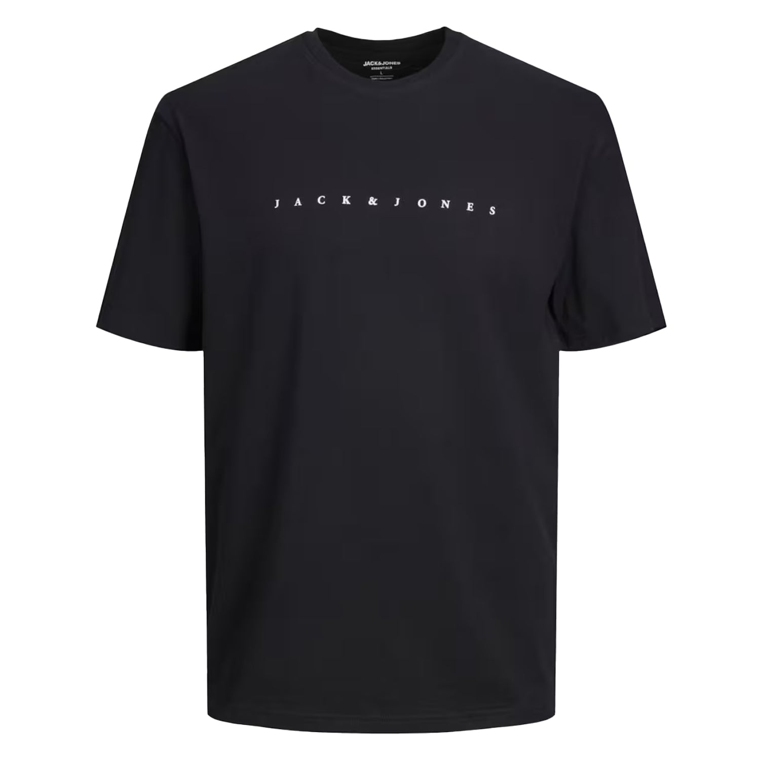 Black - Front - Jack And Jones Mens Star Relaxed Fit T-Shirt