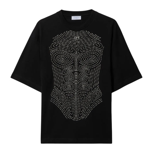 Off White - Front - Off White Mens Stitched Regular T-Shirt