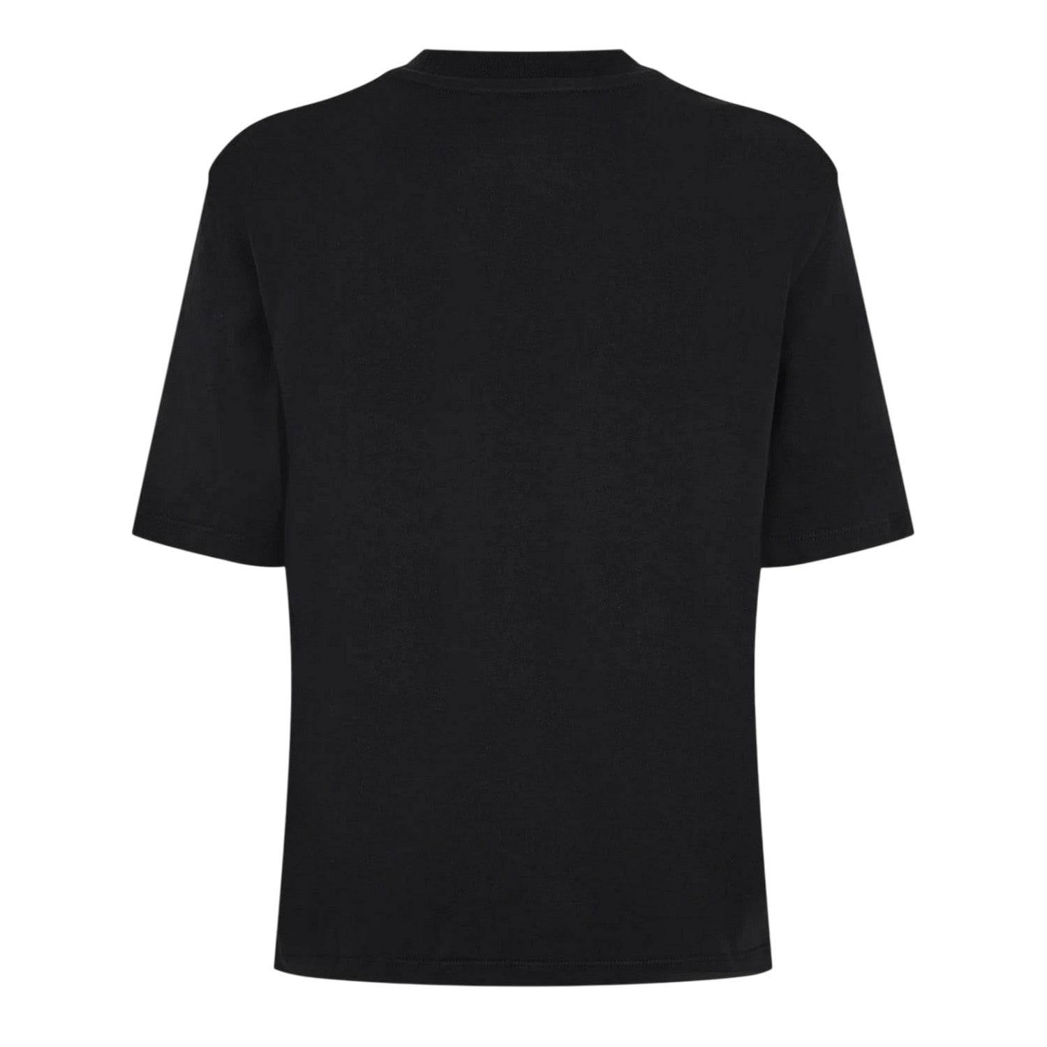 Black - Back - Timberland Womens-Ladies Crew Neck Relaxed Fit Crop T-Shirt