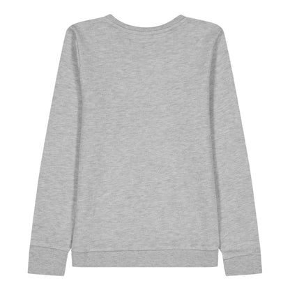 Grey - Back - Boss Childrens-Kids Crew Neck Sweatshirt