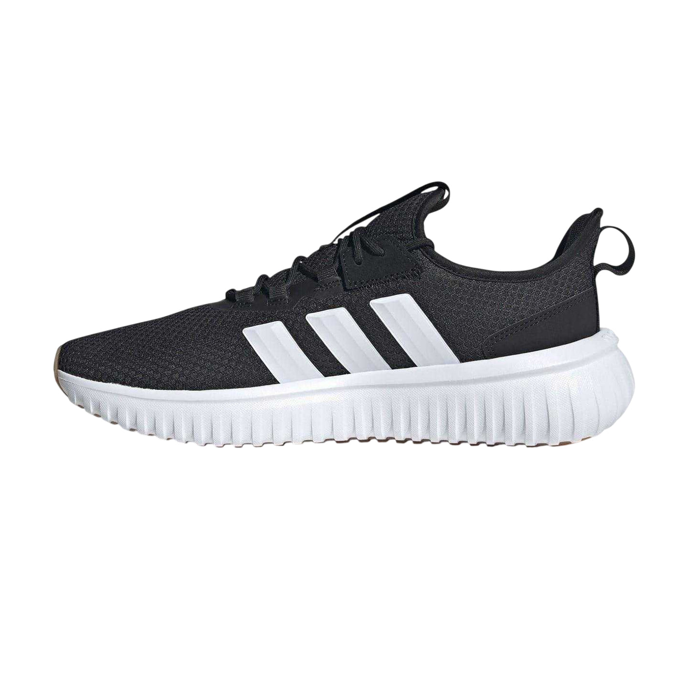 Black-White - Side - Adidas Mens Kaptir 4.0 Leather Trainers