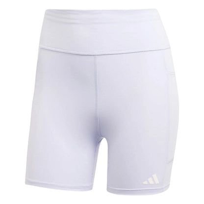 Light Purple - Front - Adidas Womens-Ladies Own The Run Legging Shorts