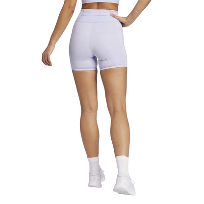 Light Purple - Back - Adidas Womens-Ladies Own The Run Legging Shorts