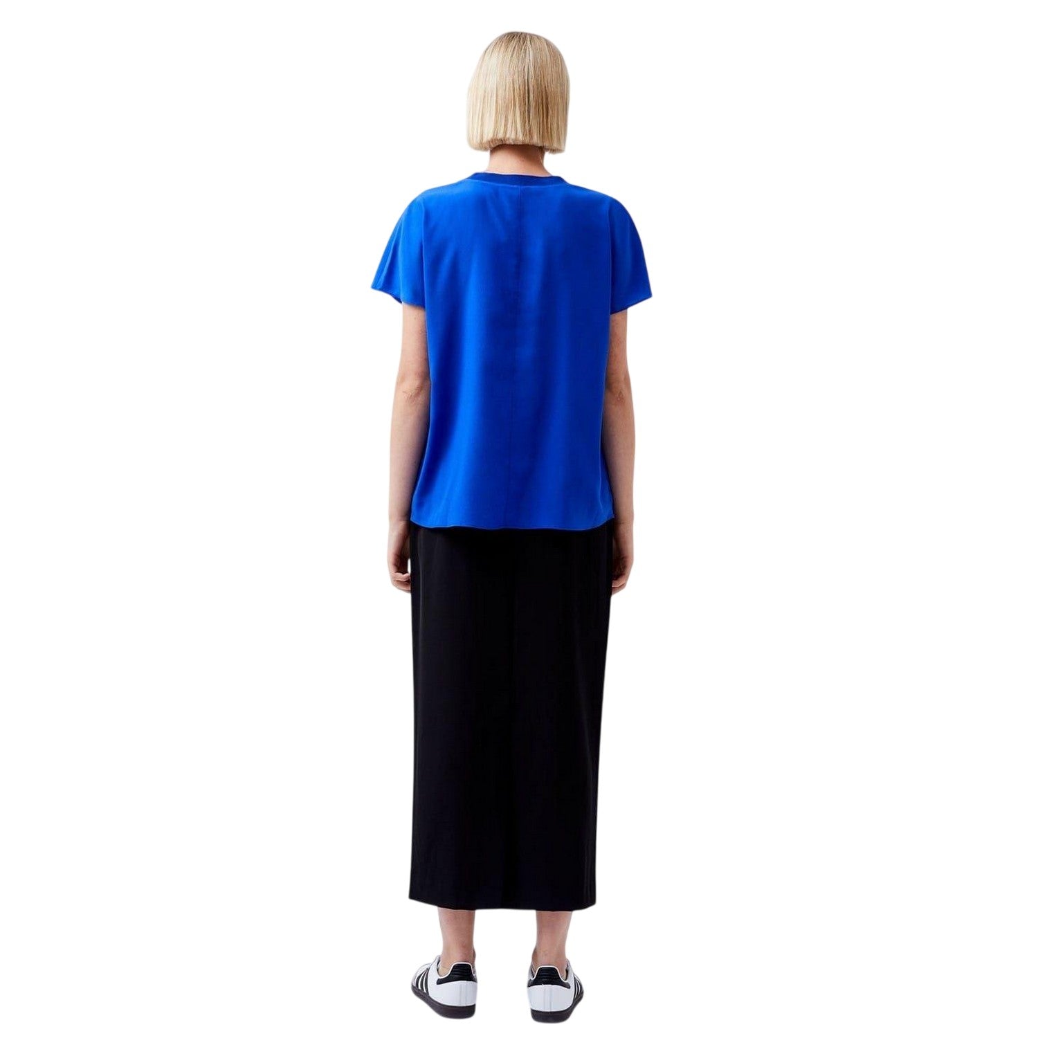 Sapphire Blue - Back - French Connection Womens-Ladies Crew Neck Regular T-Shirt