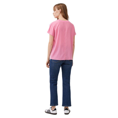 Pink - Back - French Connection Womens-Ladies Crew Neck Regular T-Shirt