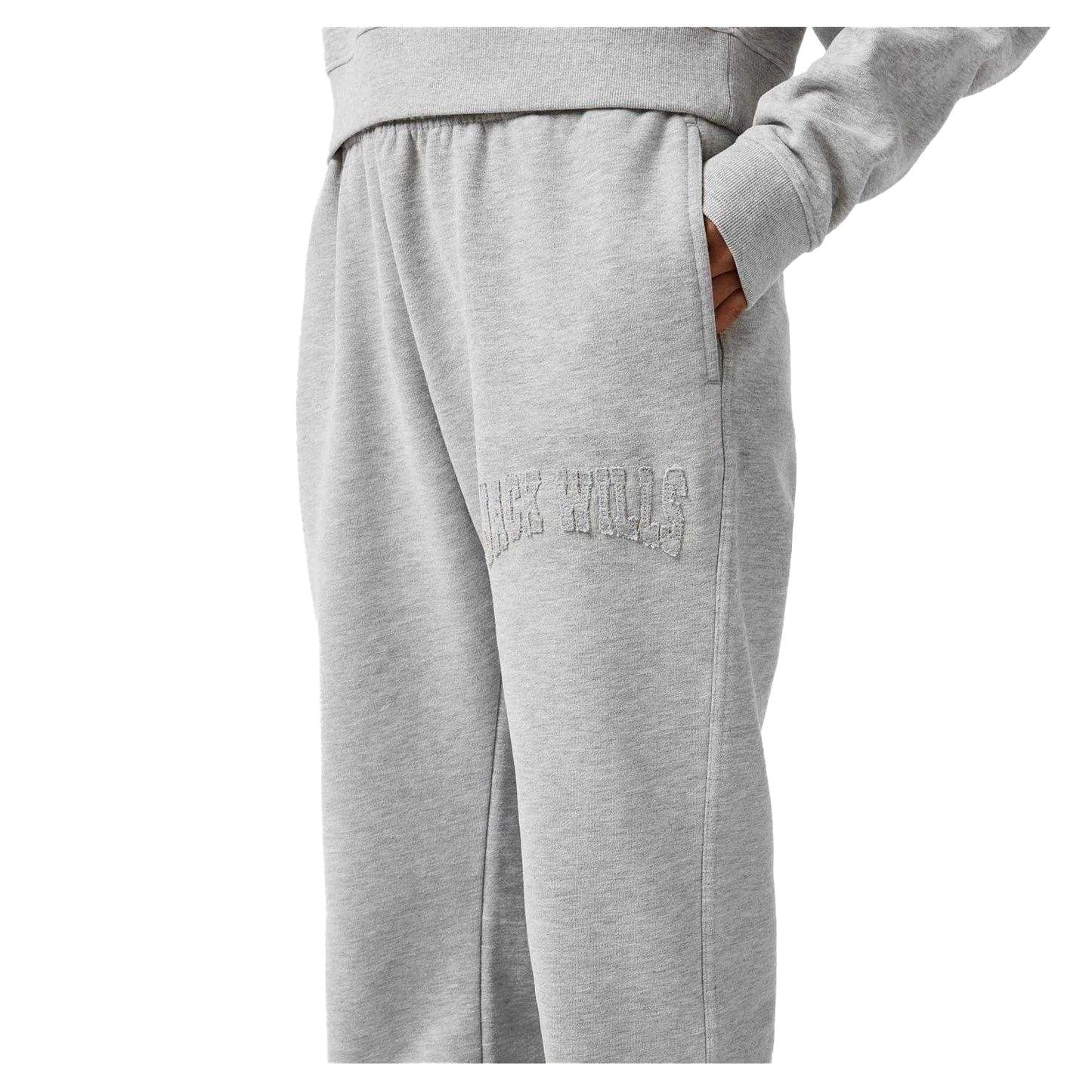 Grey Marl - Side - Jack Wills Womens-Ladies Logo Jogging Bottoms