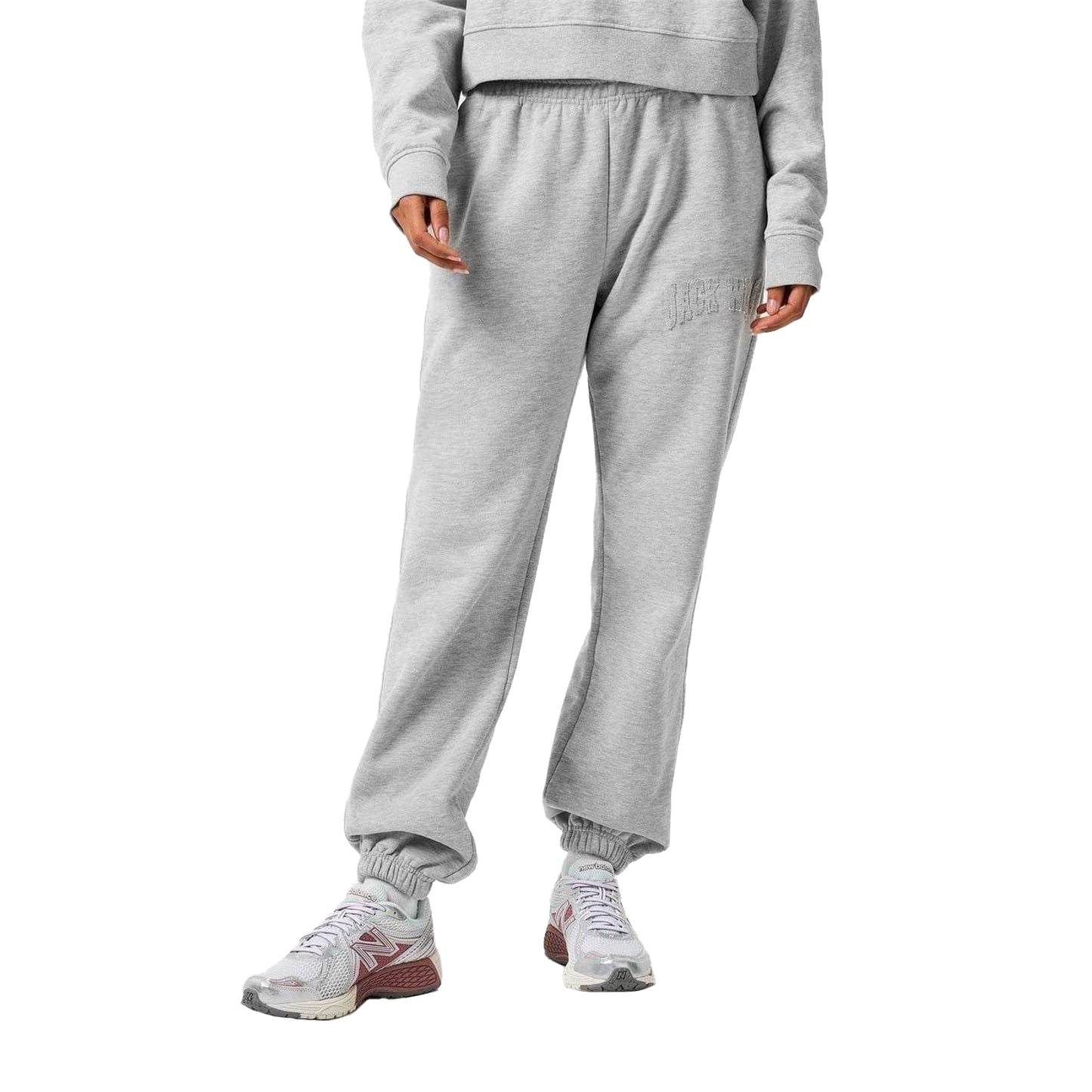 Grey Marl - Lifestyle - Jack Wills Womens-Ladies Logo Jogging Bottoms