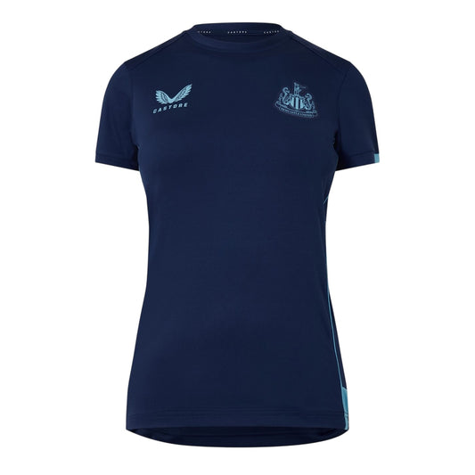 Blue - Front - Castore Womens-Ladies Newcastle United FC Sport T-Shirt