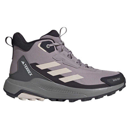 Pink-Mauve - Front - Adidas Womens-Ladies Terrex Leather Hiking Boots