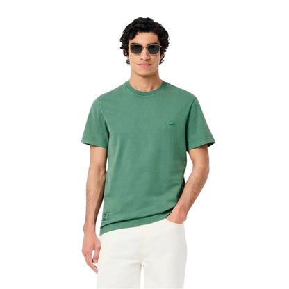 Green - Pack Shot - Lacoste Mens Logo Crew Neck Regular T-Shirt