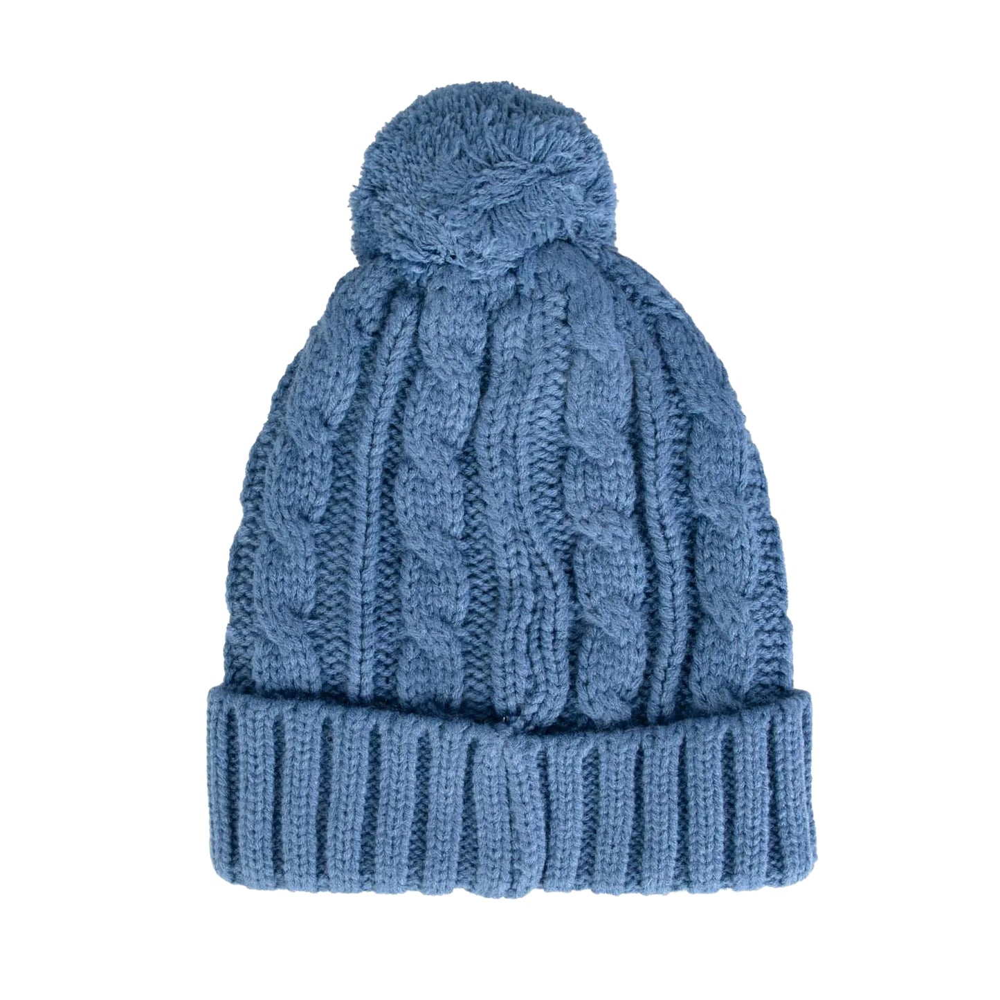 Denim - Back - Farah Rirola Pom Pom Knitted Beanie
