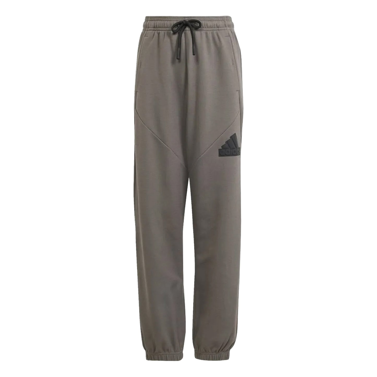 Charcoal - Front - Adidas Childrens-Kids Future Icons Logo Jogging Bottoms