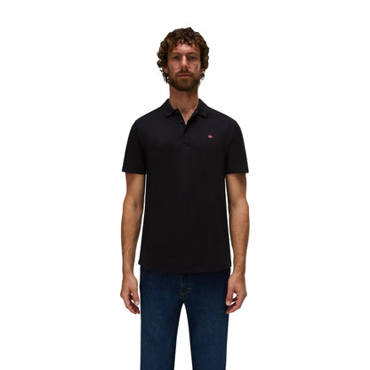 Black - Side - Napapijri Mens Regular Polo Shirt