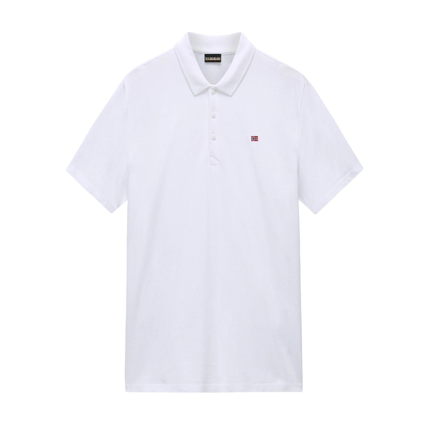 Bright White - Front - Napapijri Mens Regular Polo Shirt
