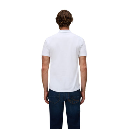 Bright White - Back - Napapijri Mens Regular Polo Shirt