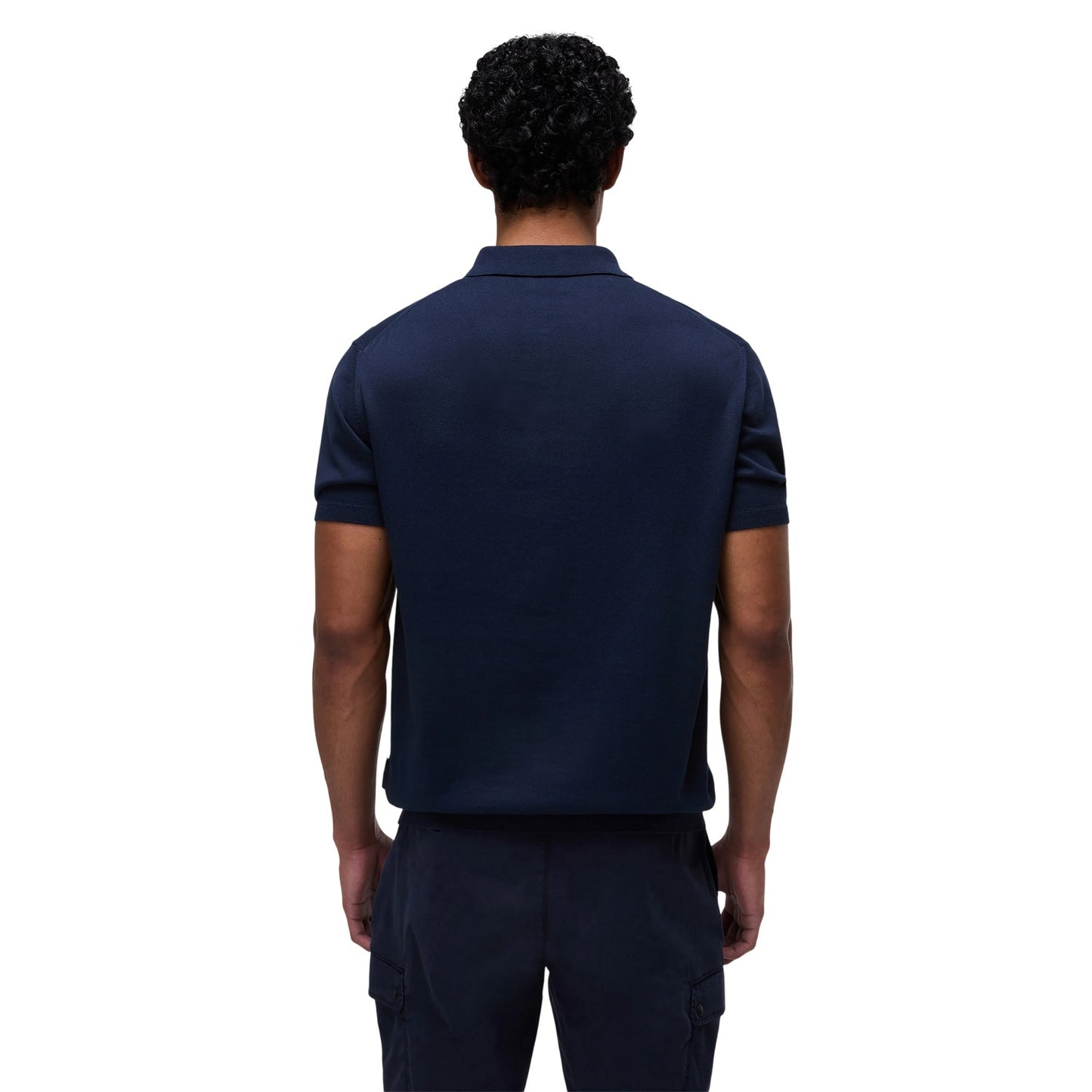 Marine Blue - Back - Napapijri Mens Regular Polo Shirt