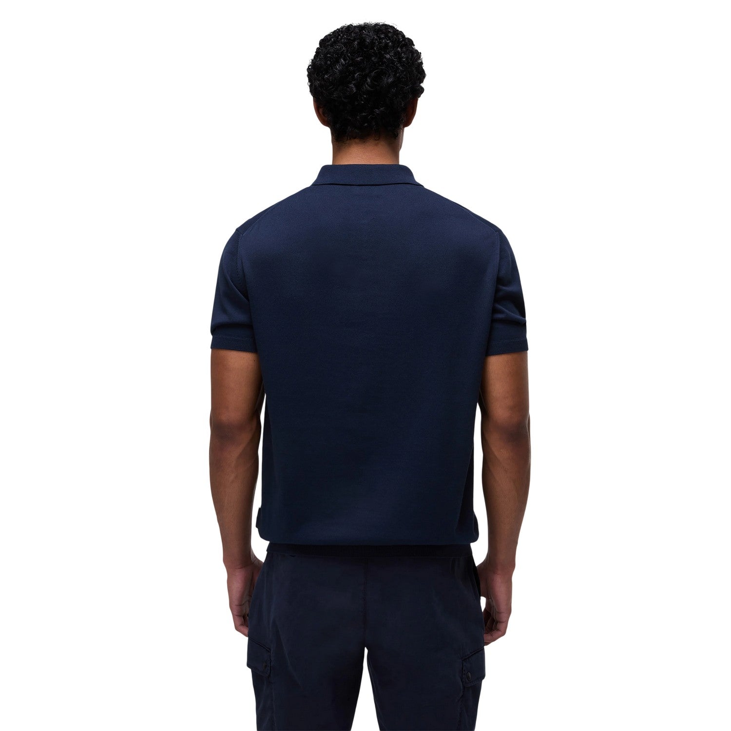 Marine Blue - Back - Napapijri Mens Regular Polo Shirt