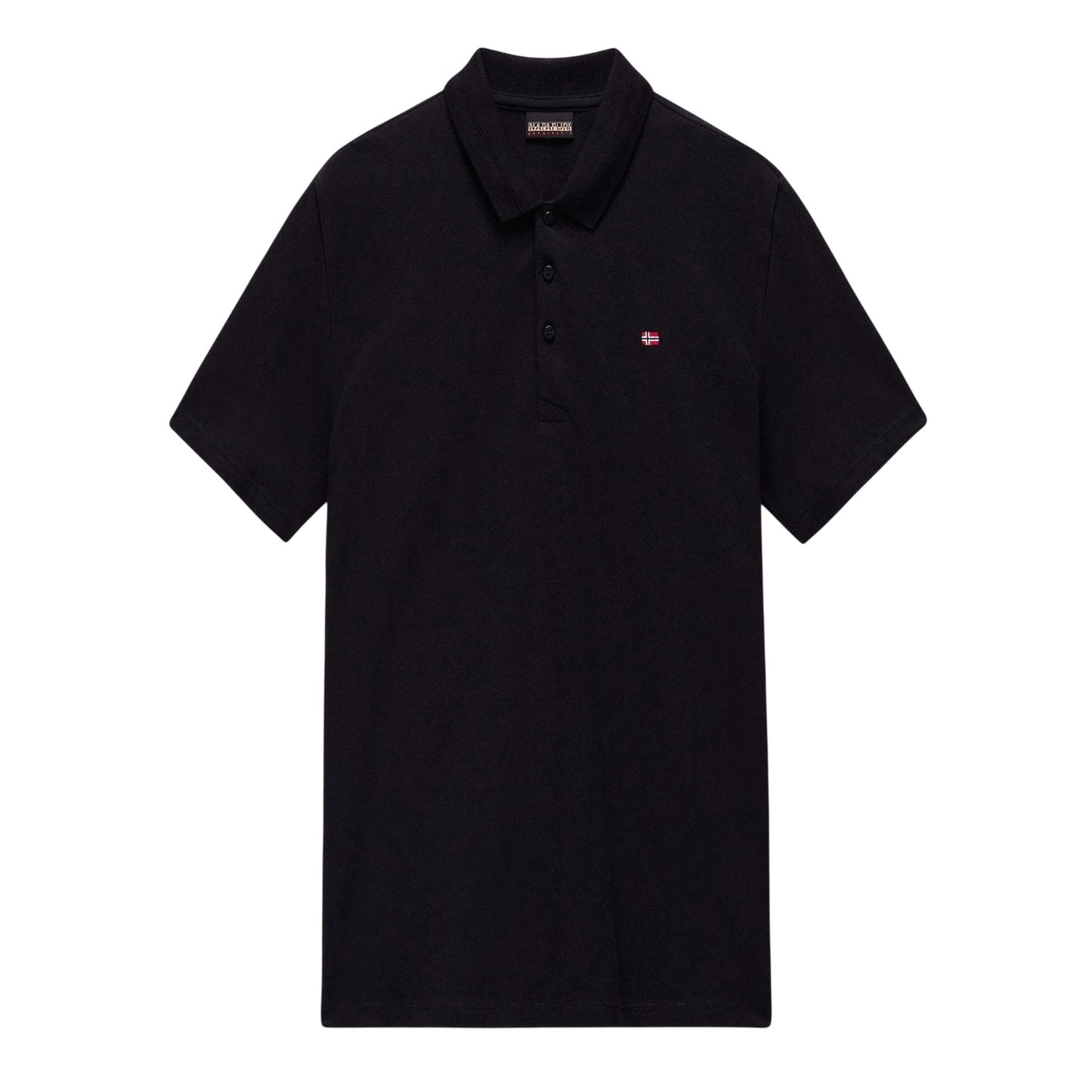 Black - Front - Napapijri Mens Regular Polo Shirt