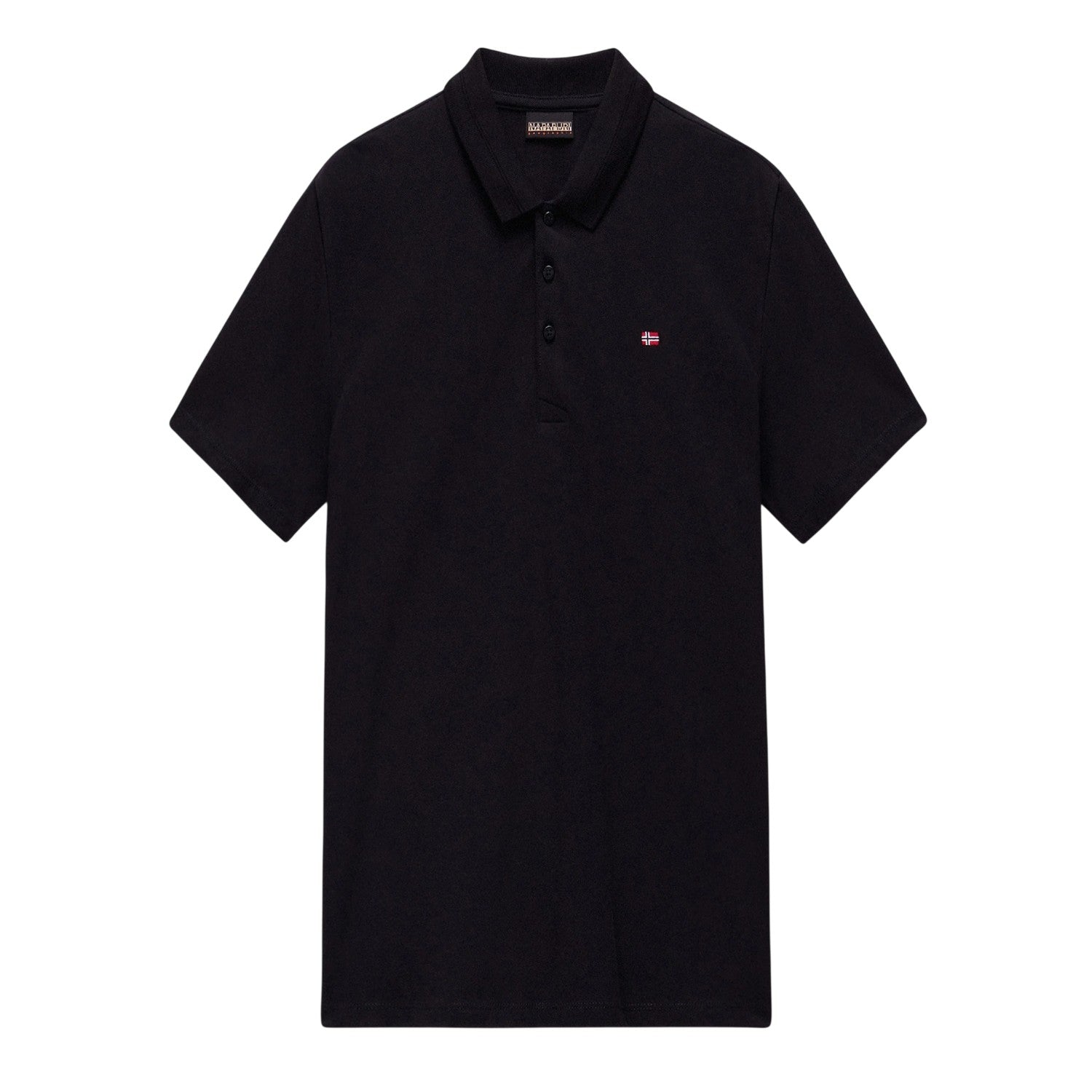 Black - Front - Napapijri Mens Regular Polo Shirt