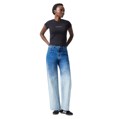 Black - Lifestyle - FCUK Womens-Ladies Slogan Slim Crop T-Shirt