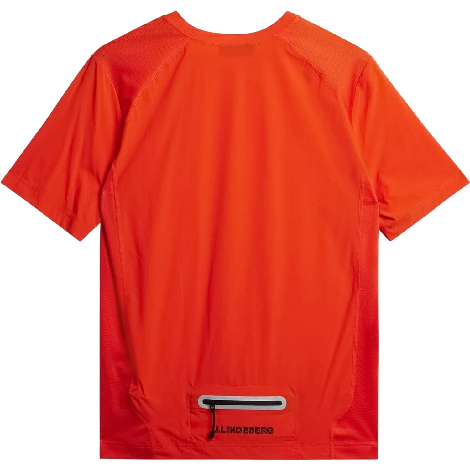 Tangerine Tango - Back - J.Lindeberg Mens Pro Crew Neck Regular T-Shirt