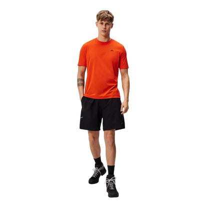 Tangerine Tango - Lifestyle - J.Lindeberg Mens Pro Crew Neck Regular T-Shirt