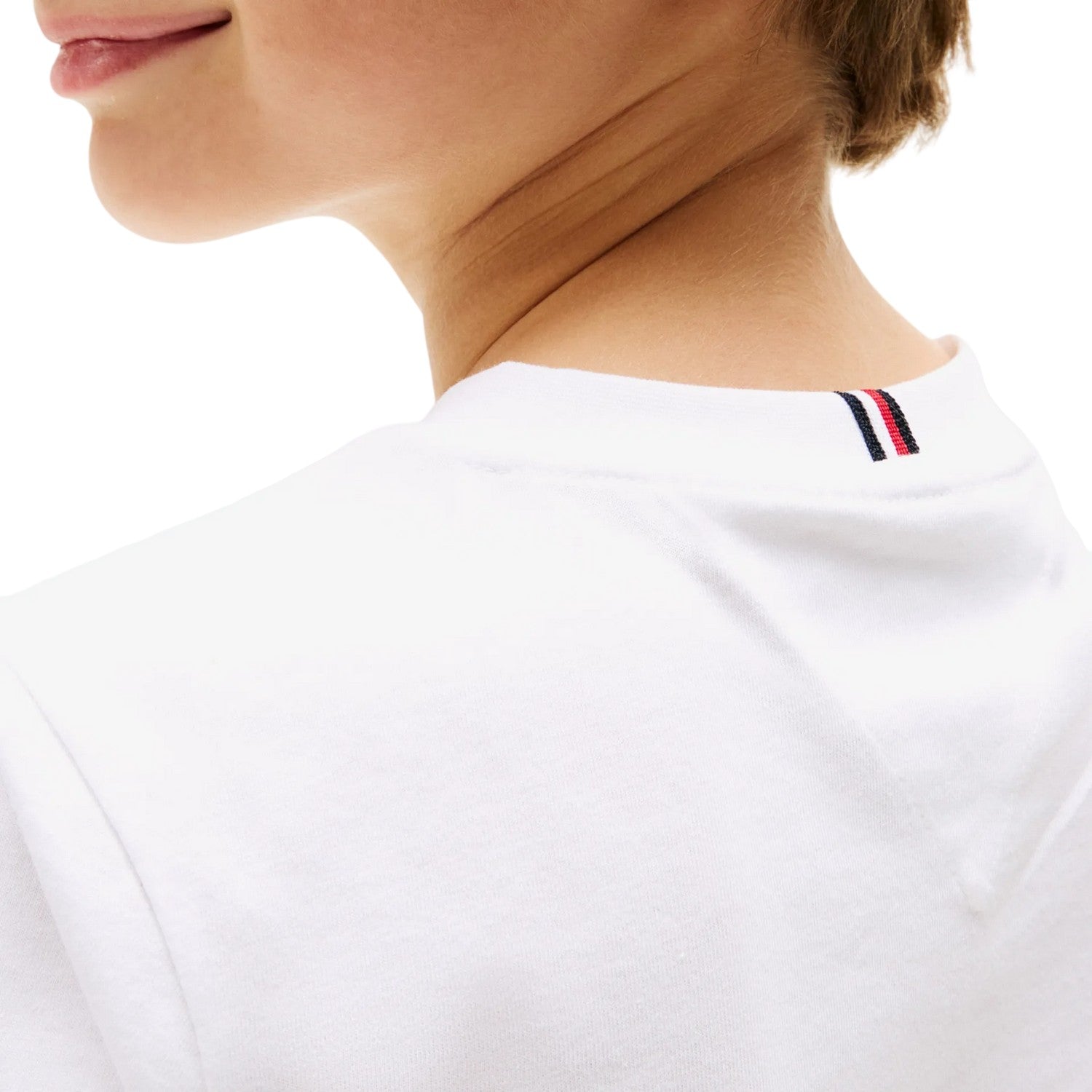 White-Blue - Side - Tommy Hilfiger Boys Lettering T-Shirt & Shorts Set