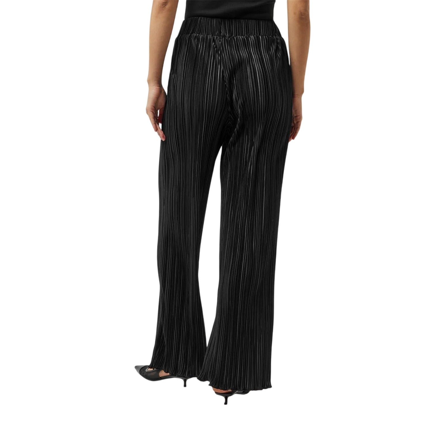 Black - Back - 4th & Reckless Womens-Ladies Palais Palazzo Trousers
