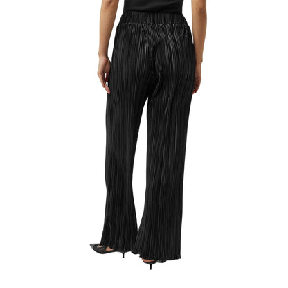 Black - Back - 4th & Reckless Womens-Ladies Palais Palazzo Trousers