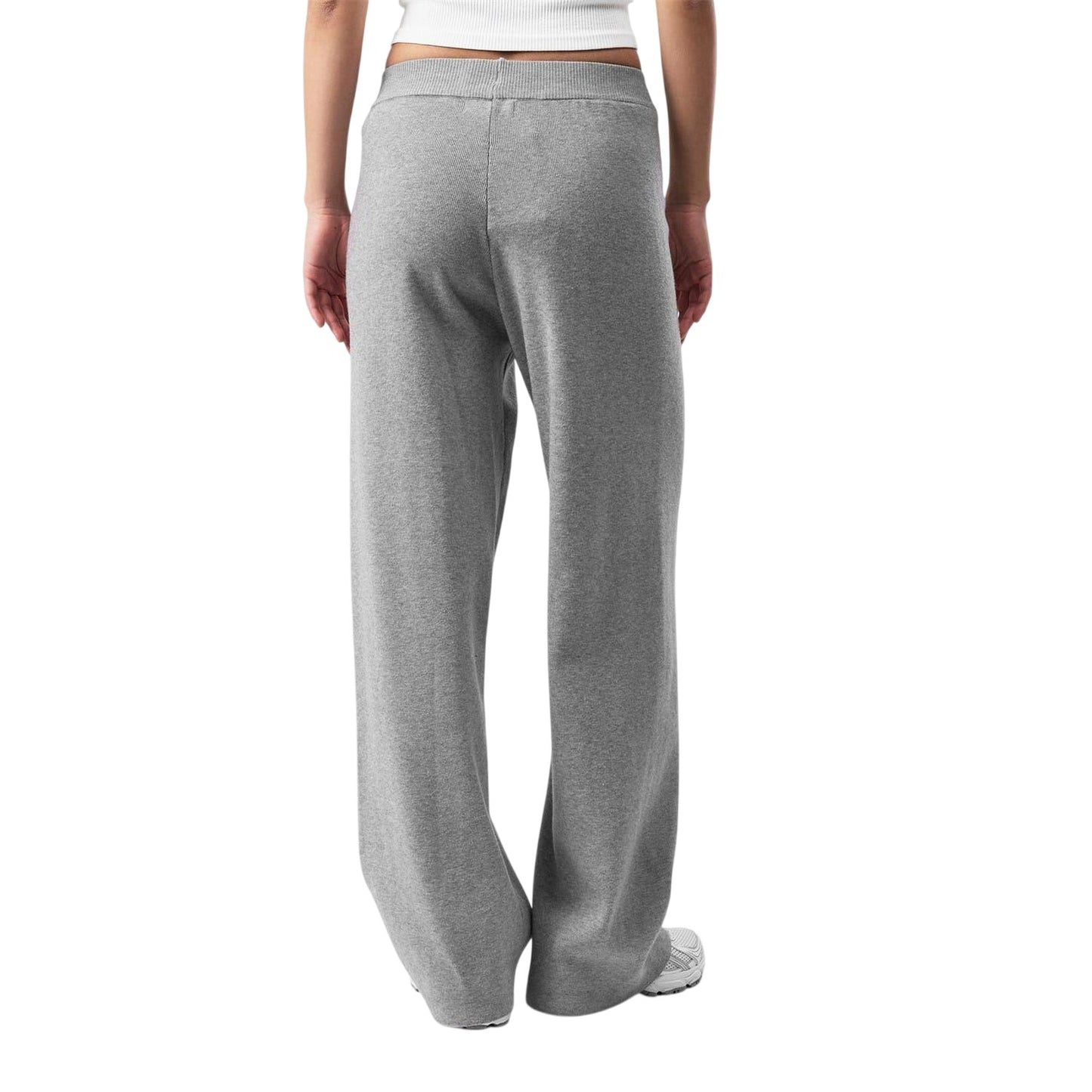 Grey - Back - 4th & Reckless Womens-Ladies Cameron Wide Leg Jogging Bottoms